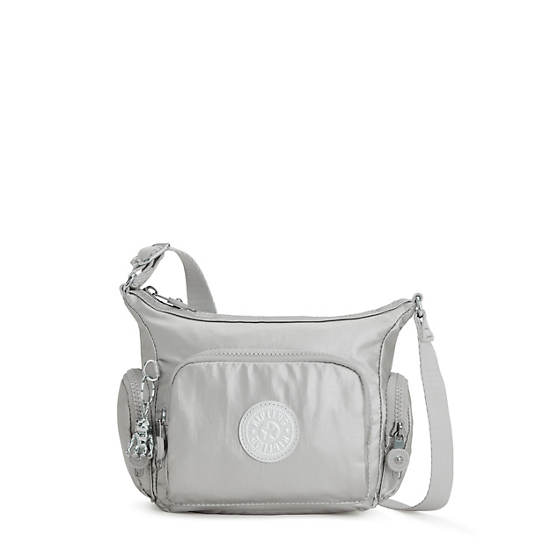 Kipling Gabbie Mini Metallic Crossbody Veske Sølv | NO 2092SG